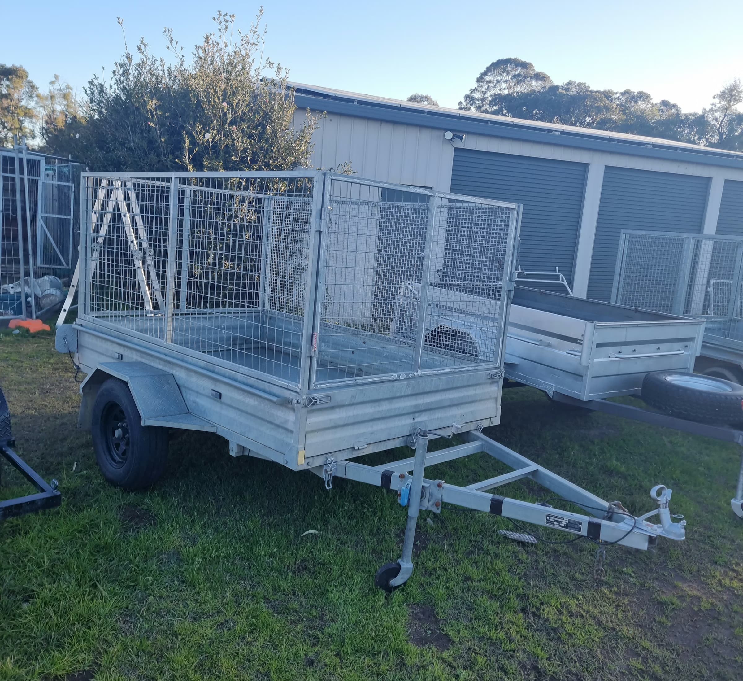 8x5 Single Axle Cage Trailer