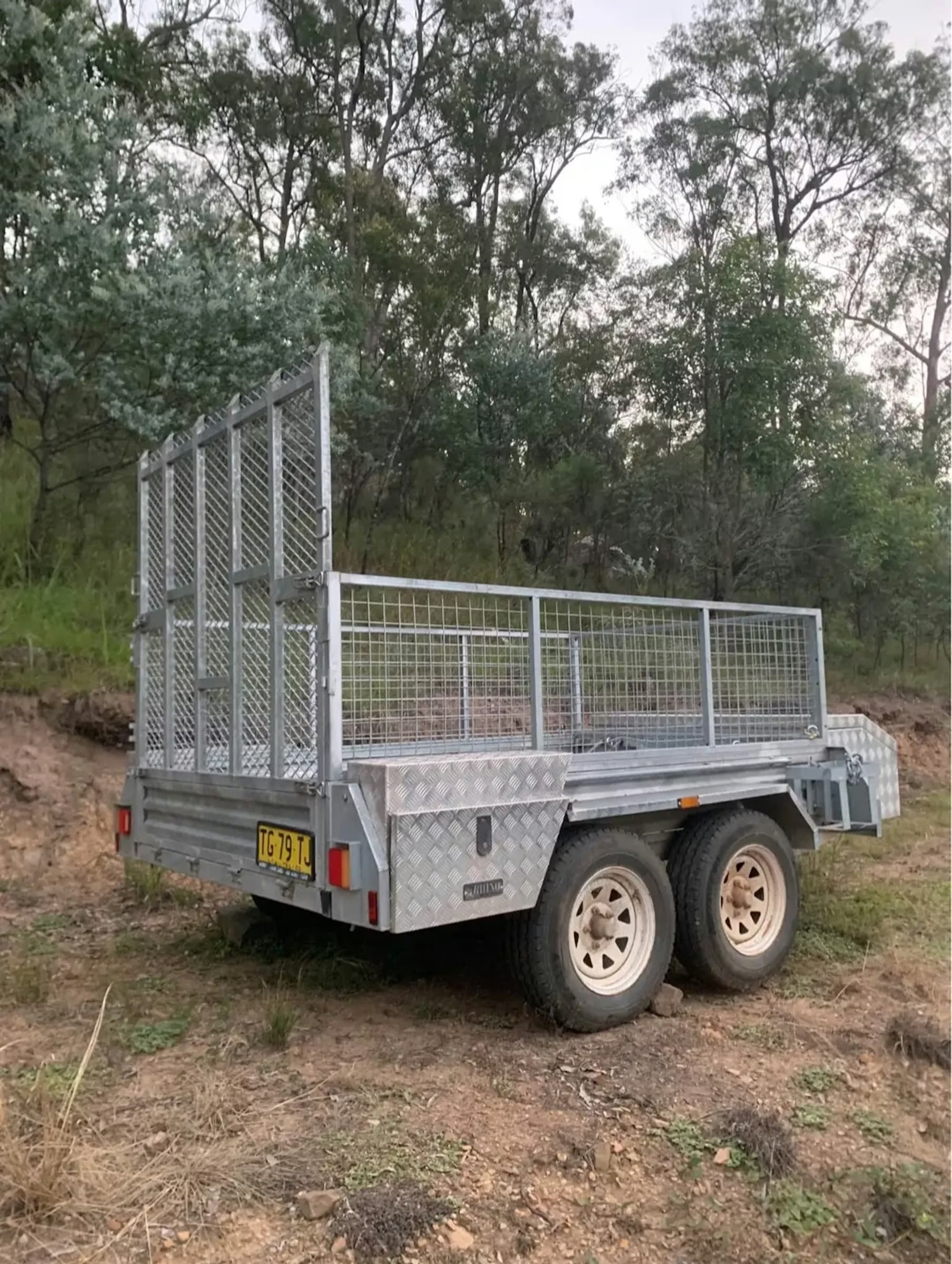 8x5 Box Cage Trailer