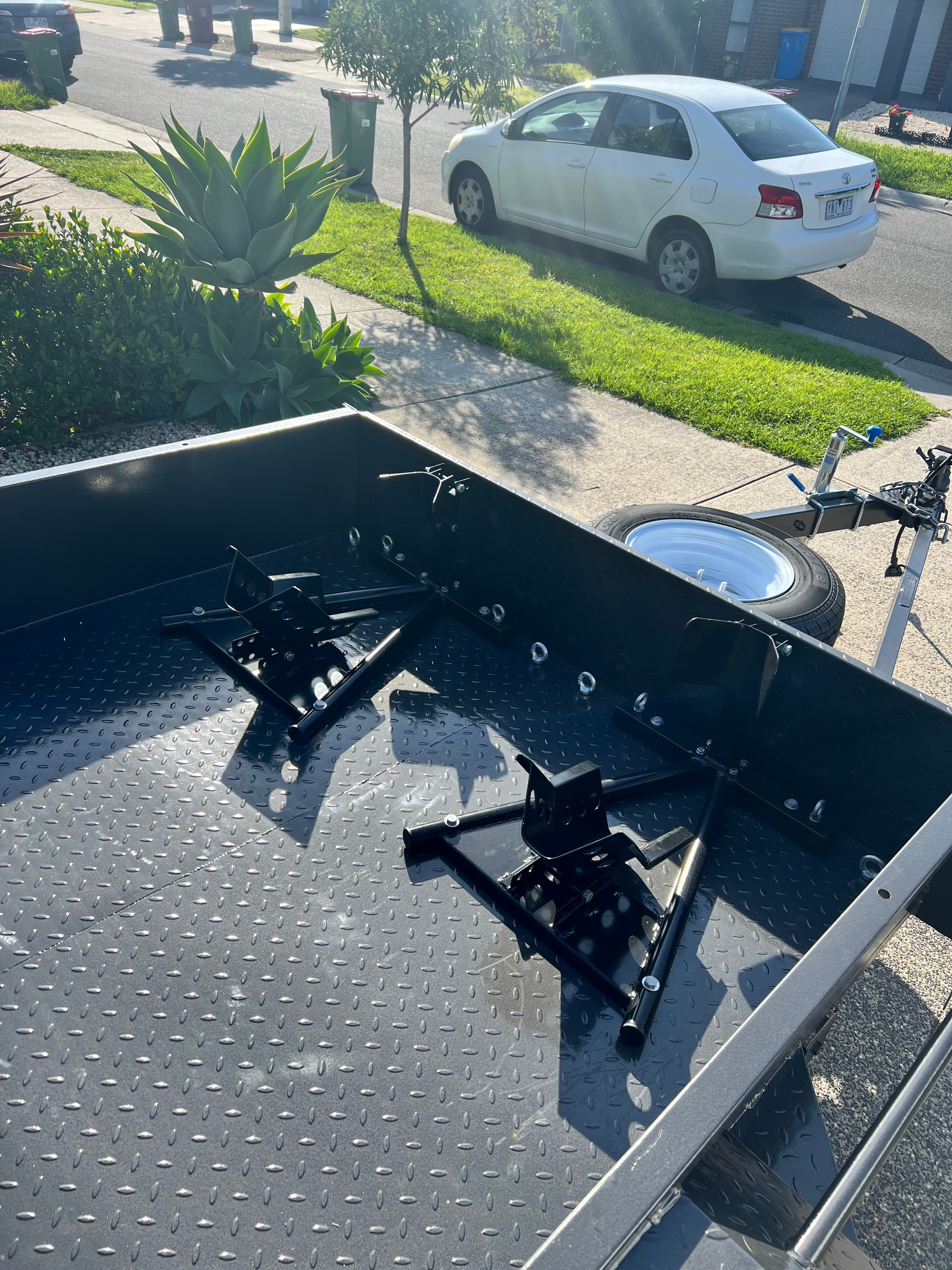 7x5 trailer with ramp and straps included — trailer hire Cranbourne West