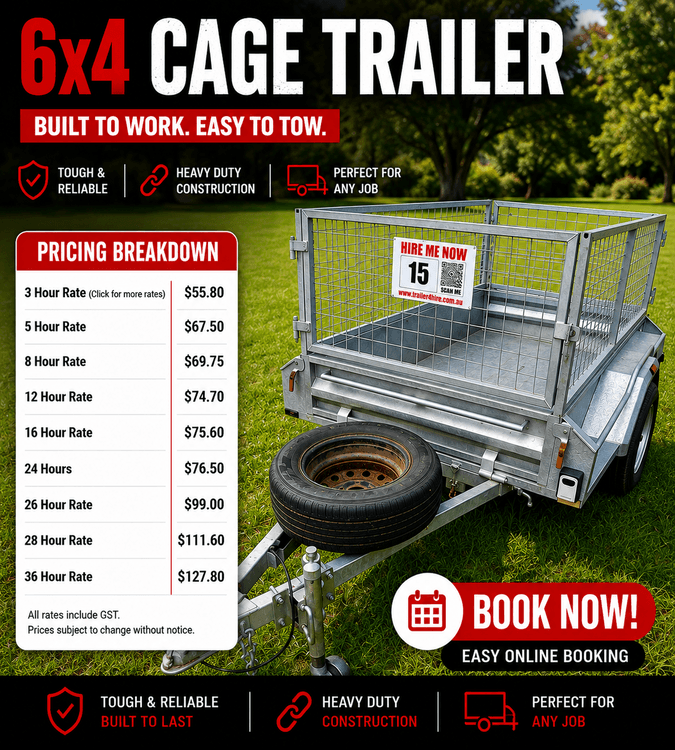 6x4 Cage Trailer