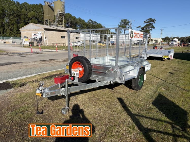 7x5 Box trailer w/Cage- Tea Gardens