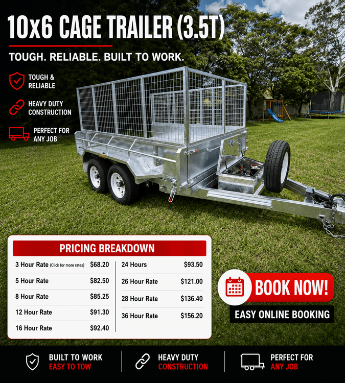 10x6 Cage Trailer (3.5T) Holmesville